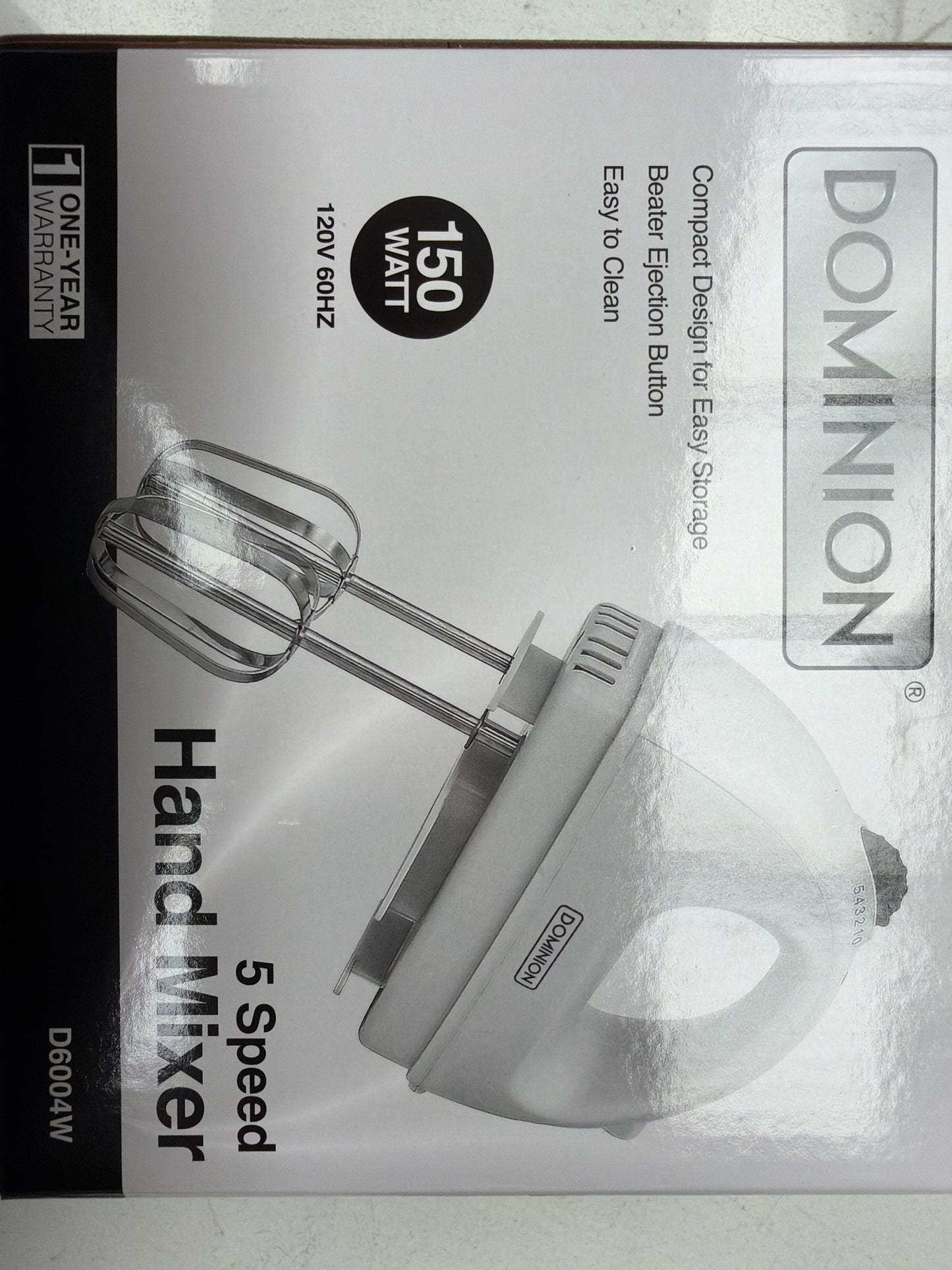 DOMINION5 speed hand, mixer white 