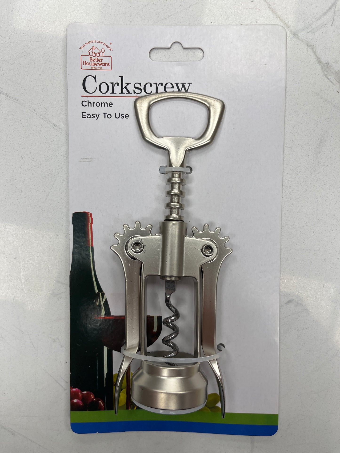 Stainless steel corkscrew