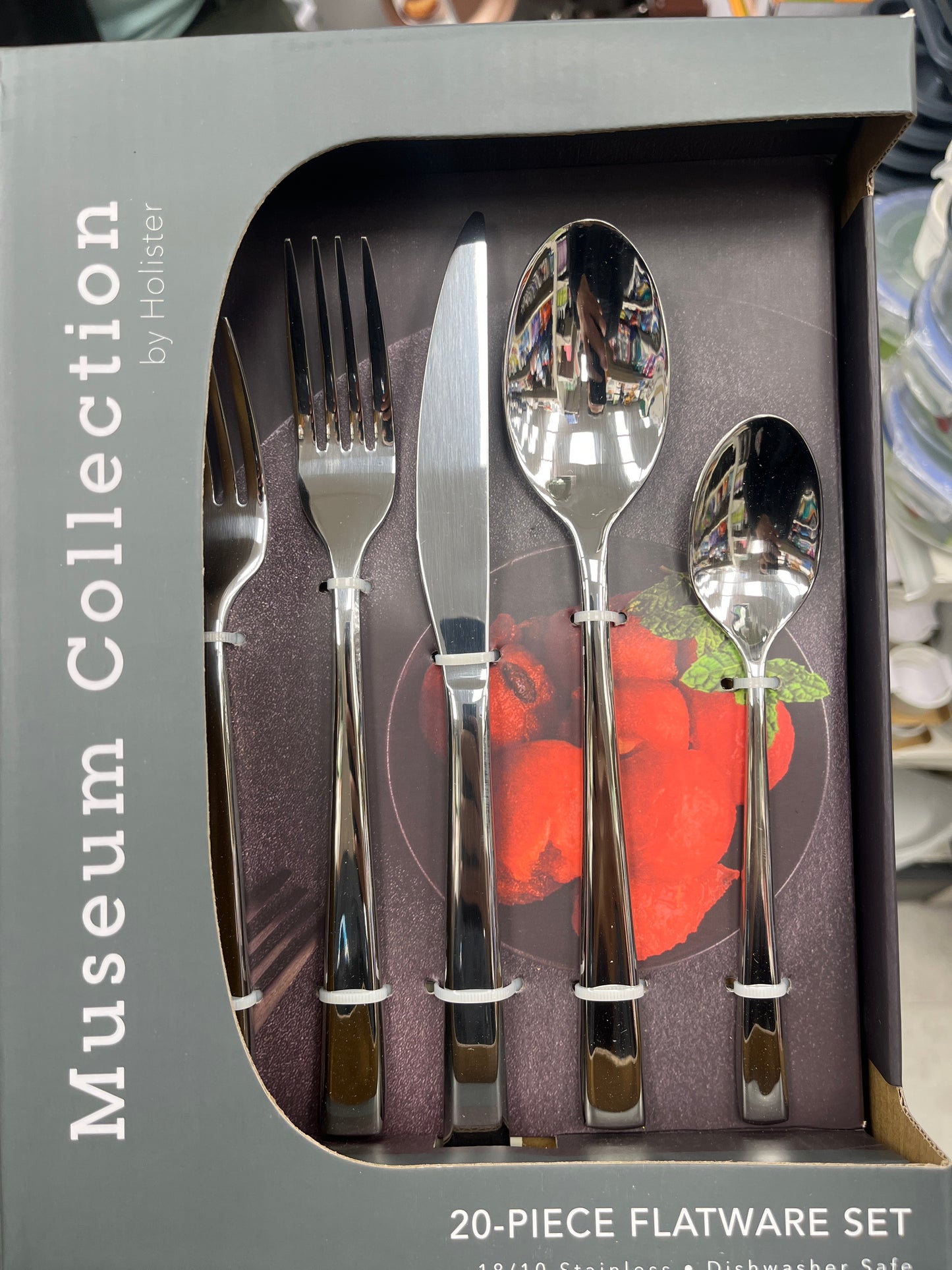 Museum collection flatware, set 20 pieces stainless steel