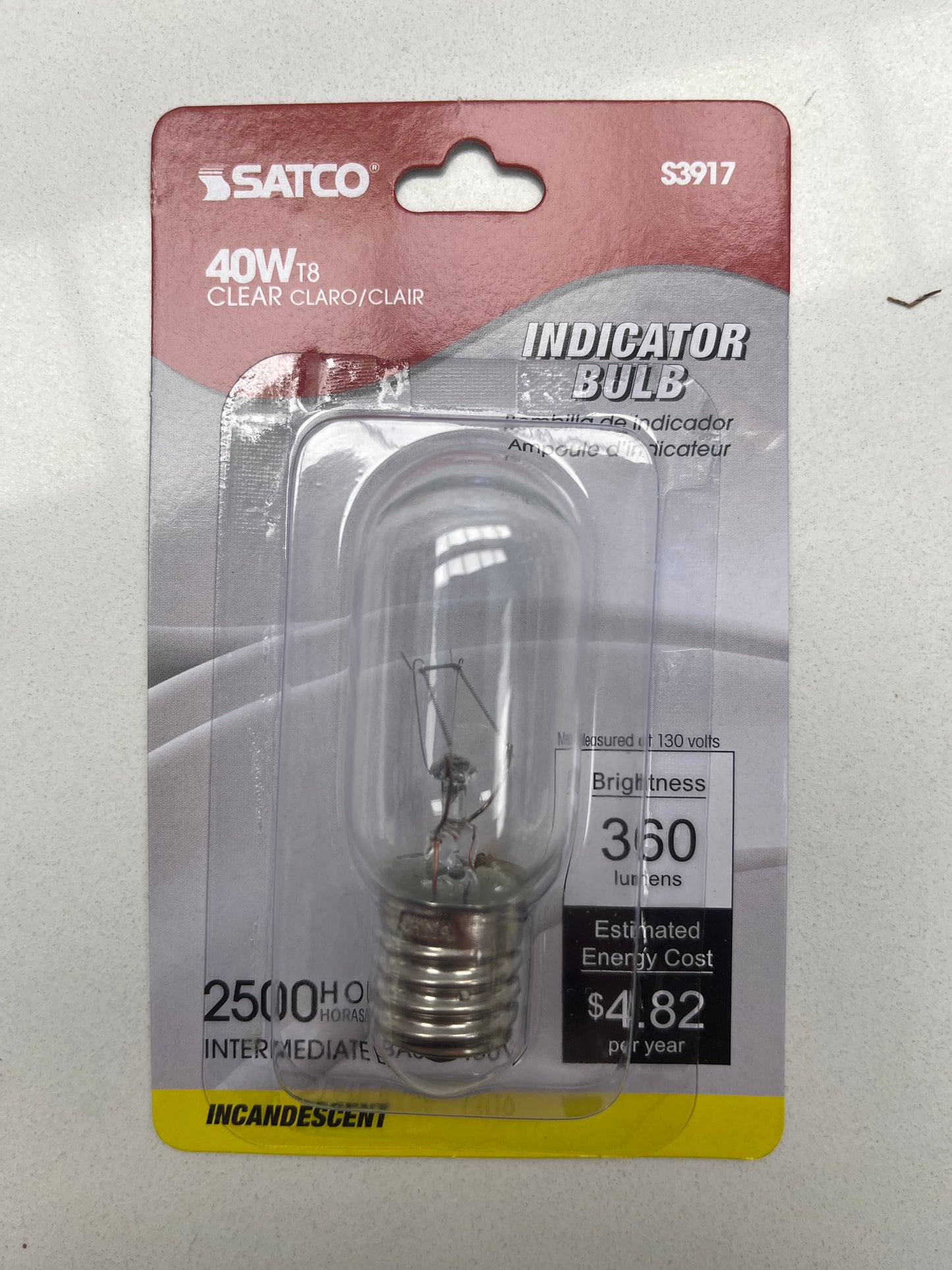 40W CLR Indicator Bulb