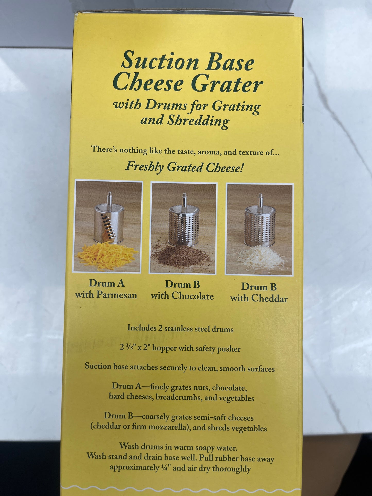 Suction base cheese, grater stainless steel