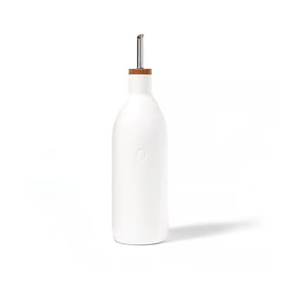 Olive oil Bottle ceramic white