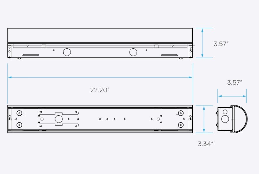 Luxrite LR25191 2 feet LED Light fixture