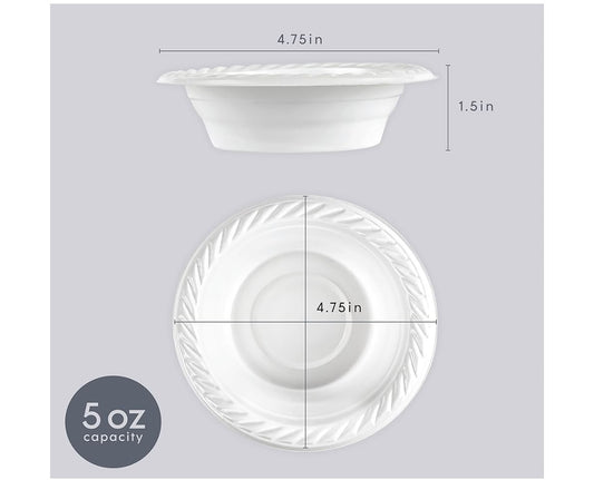 Plastic bowls 5oz 100pk