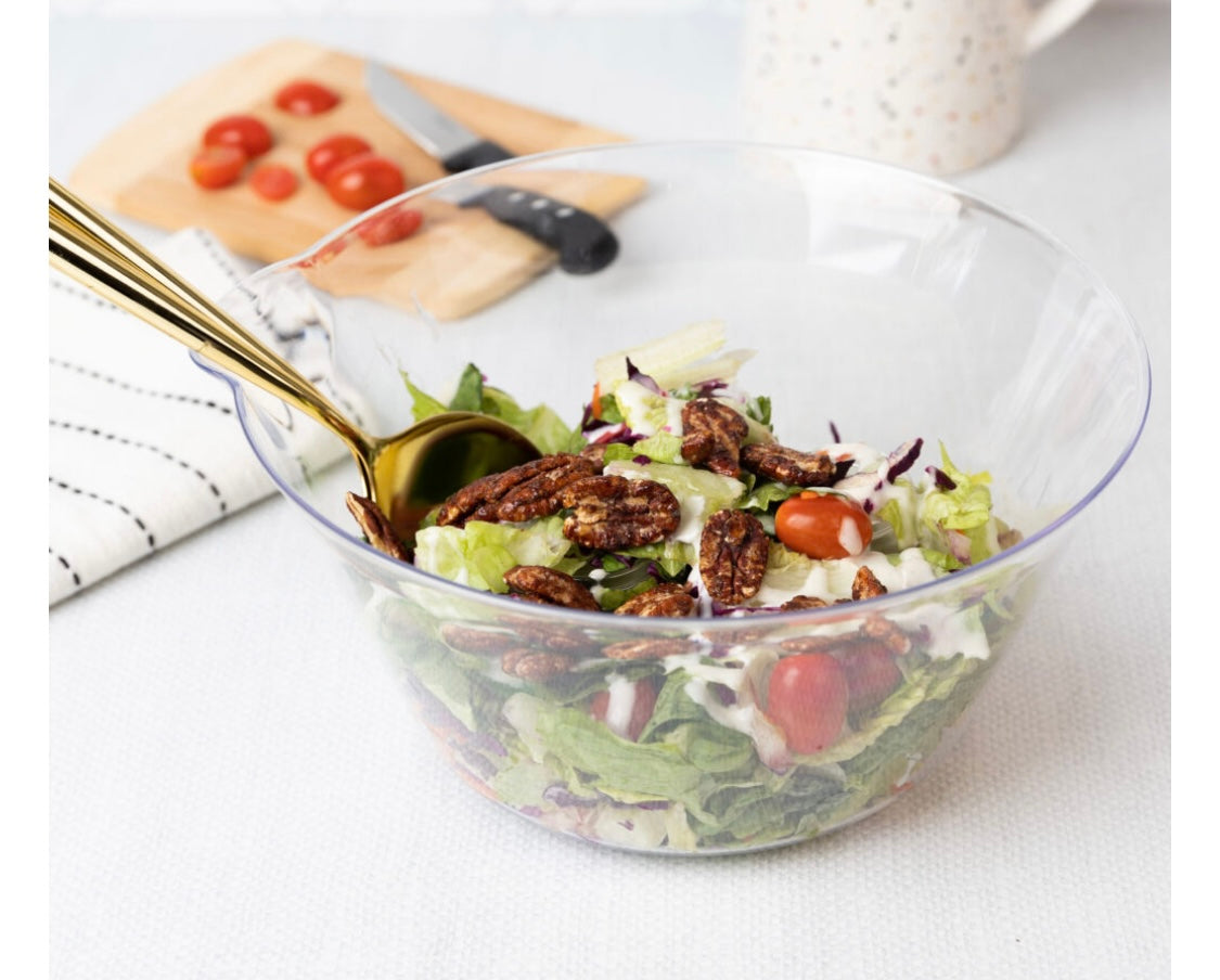 Salad Bowl With Spout 120oz Clear 4075