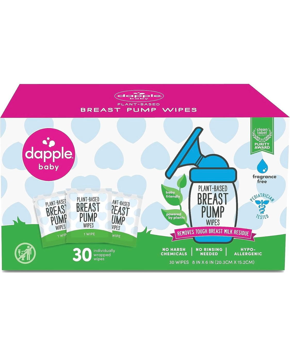 Dapple breast pump wipes 30pk