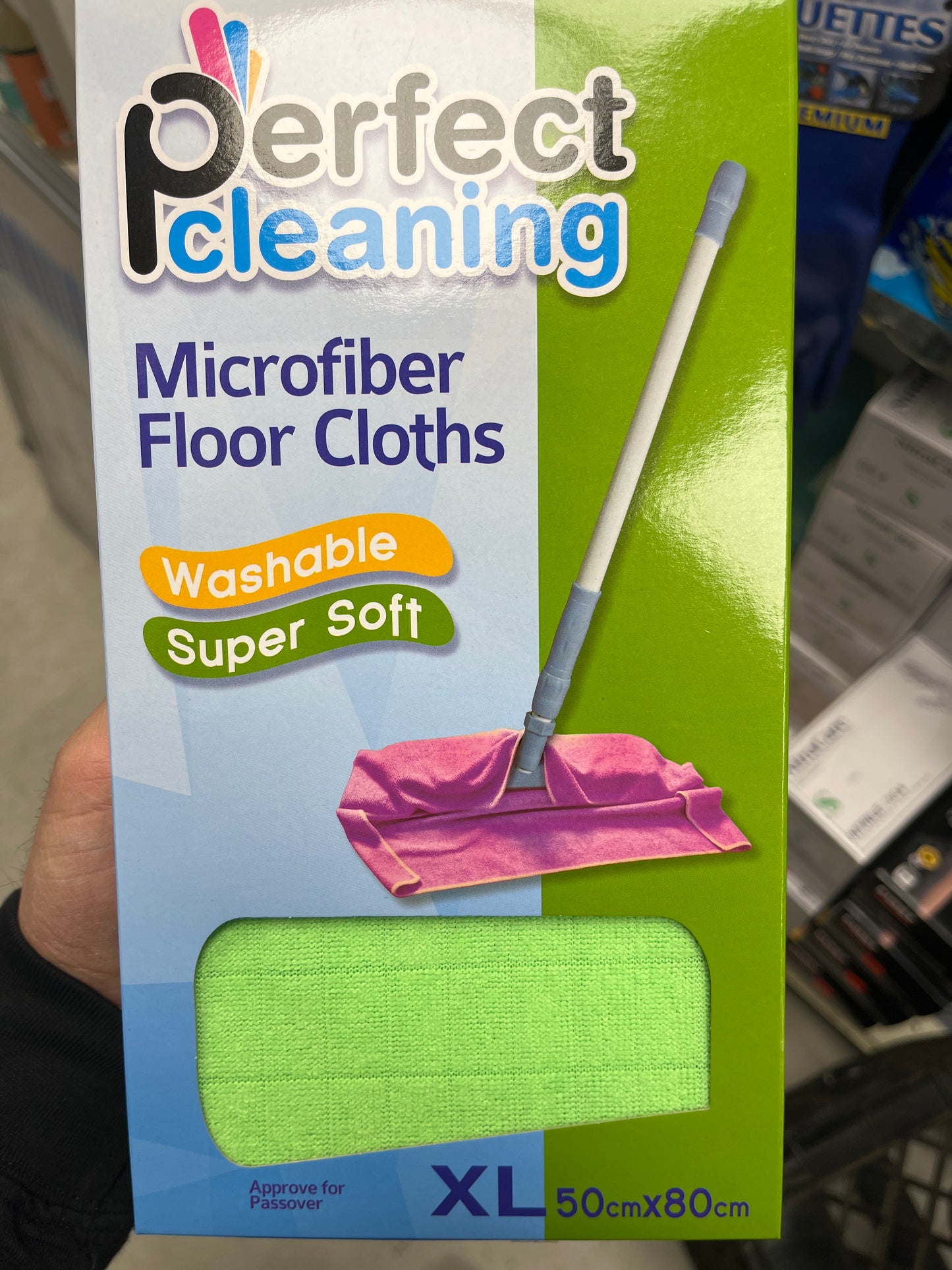 Microfiber floor cleaning cloths