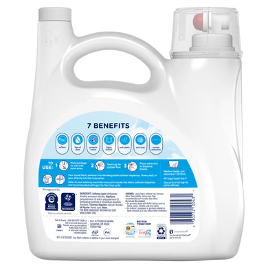 Downy Ultra Free & Gentle Hypoallergenic Laundry Liquid Fabric Softener 190 Loads - 140oz