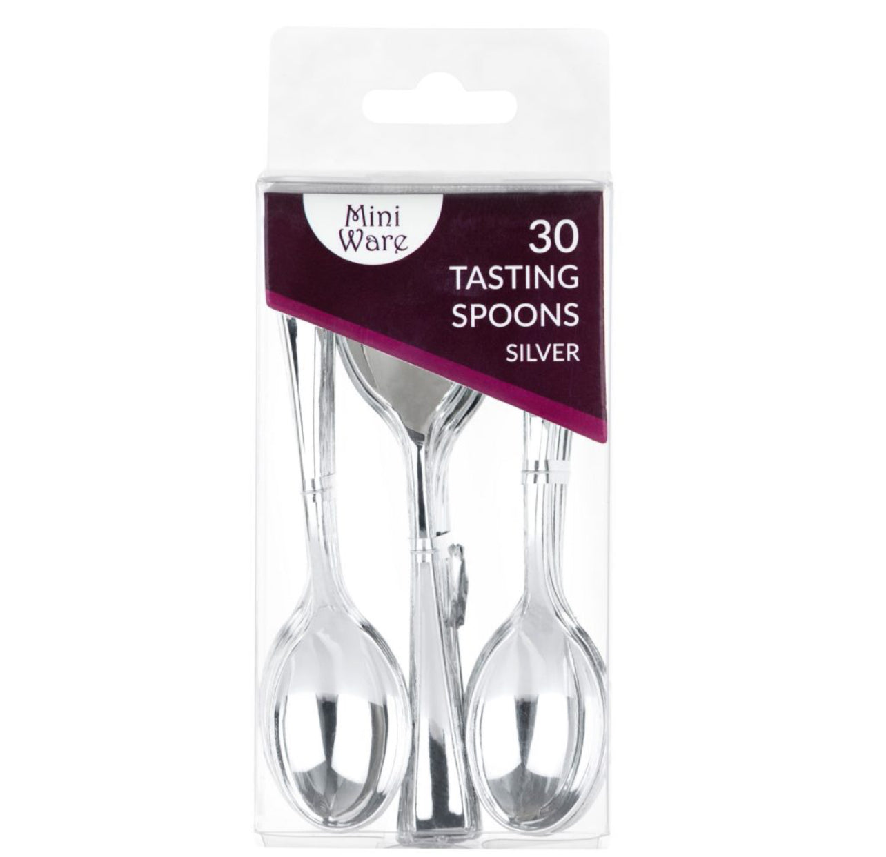 Mini Spoons silver 30 cont