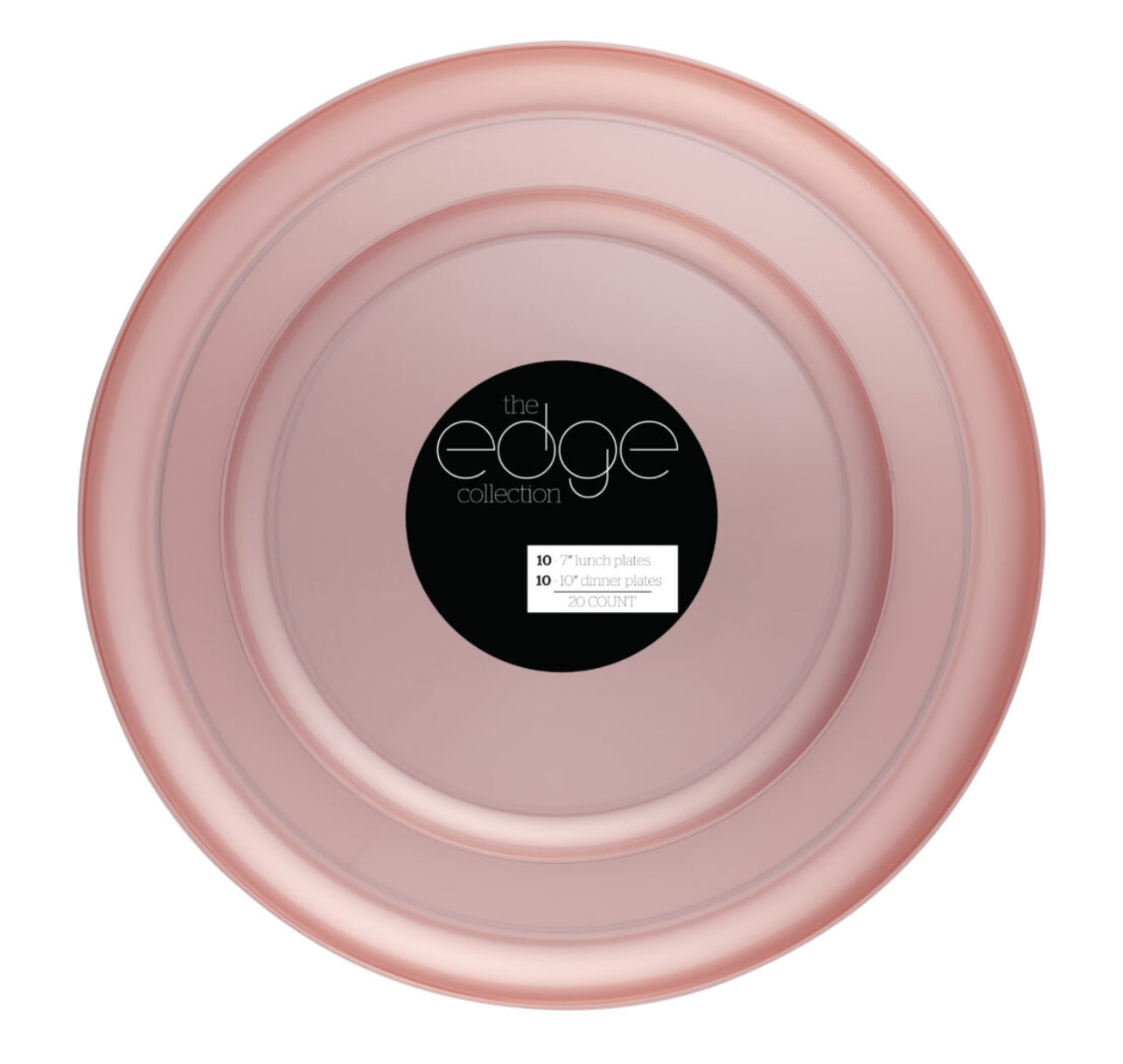 Edge 7″ & 10″ Plates Pink Pearl Combo