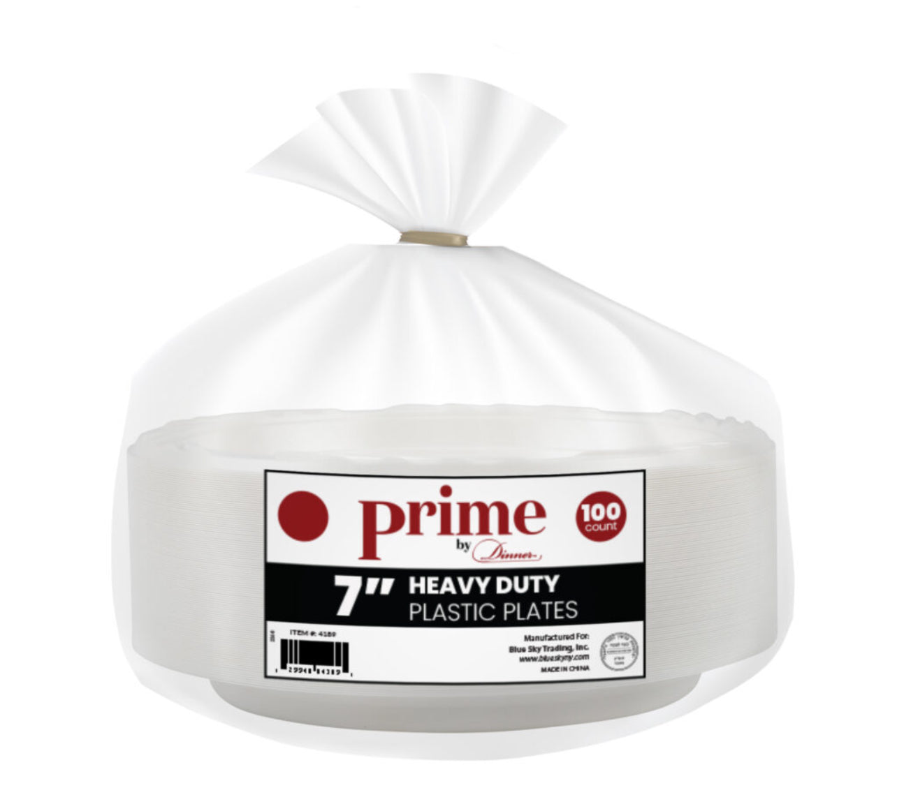 Prime Heavy Duty 7″ Plates White
