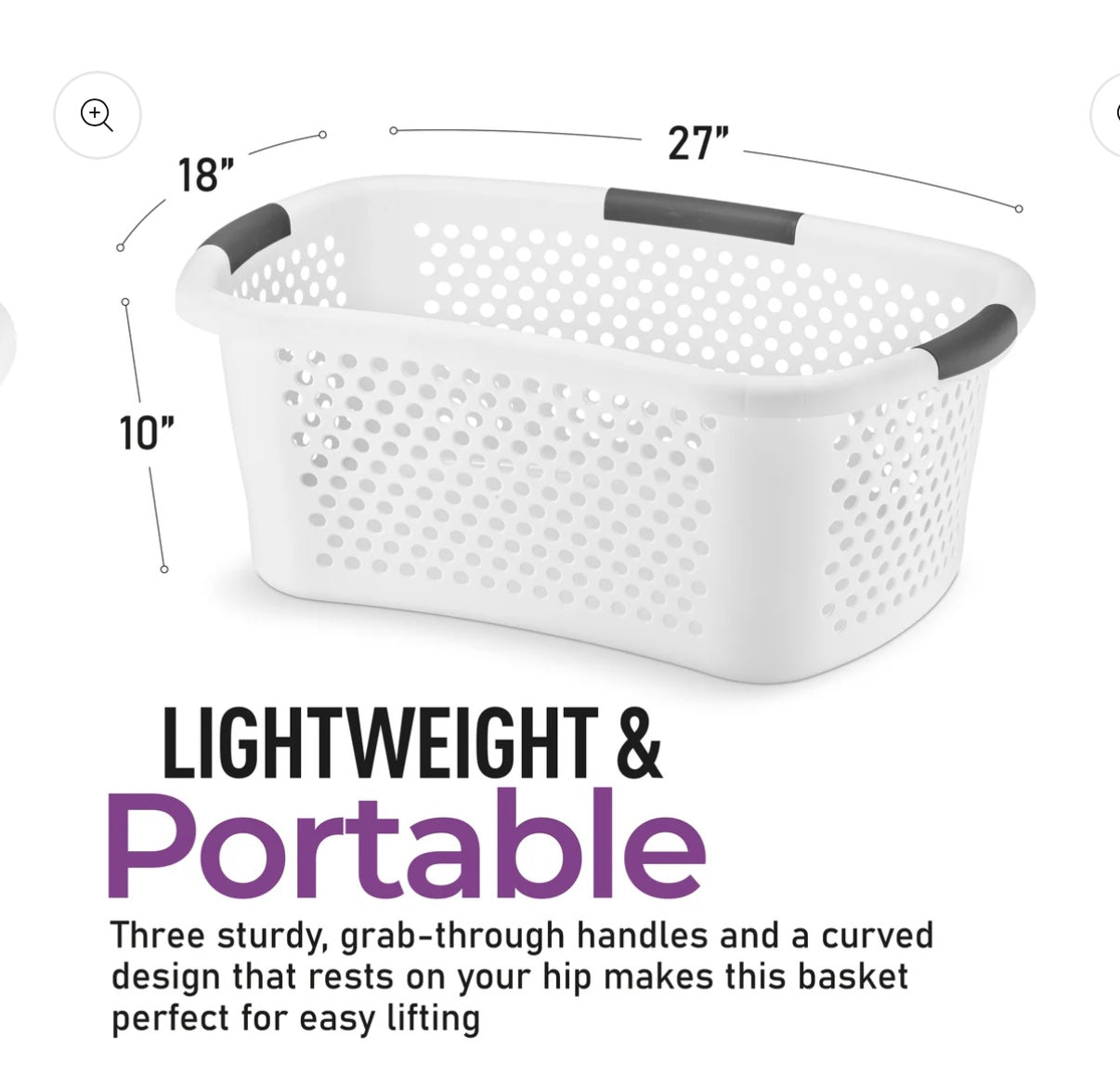 Laundry Basket easy to hold 57Q