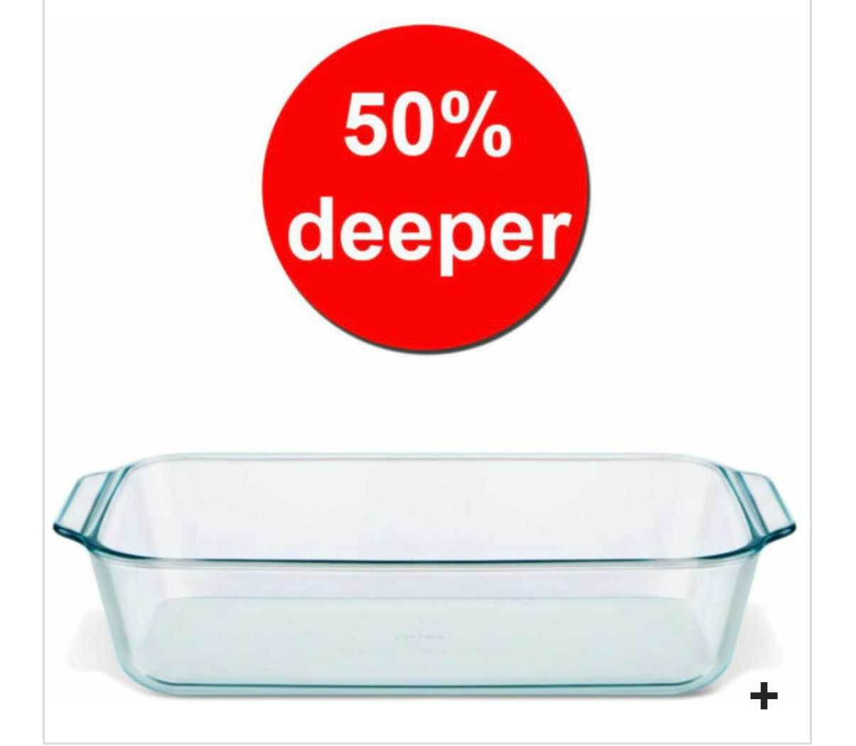 PYREX-DEEP-RECT-OPEN BAKE DISH 5.3 qt – 9″x 13″