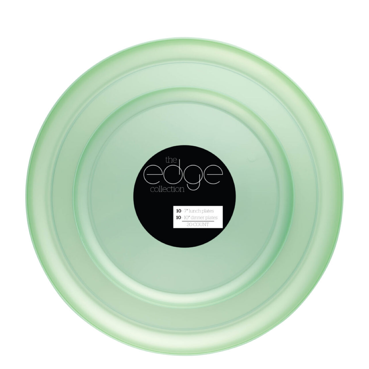 Edge 7″ & 10″ Plates Green Pearl Combo