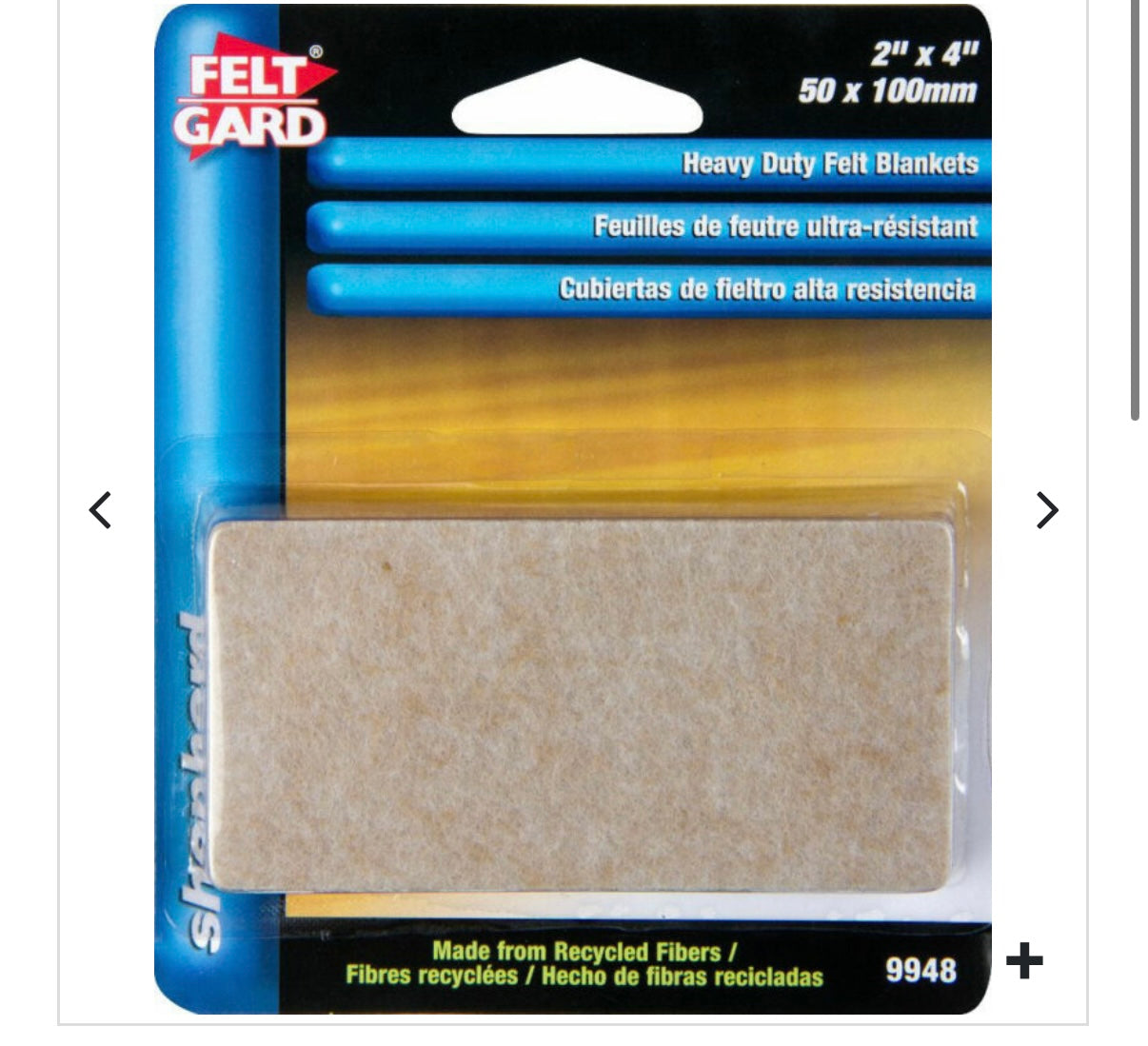 FELT GARD BLANKET-H.D. 4″ x 2″