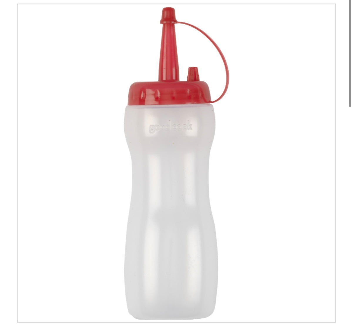 SQUEEZE BOTTLE 8oz RED CAP