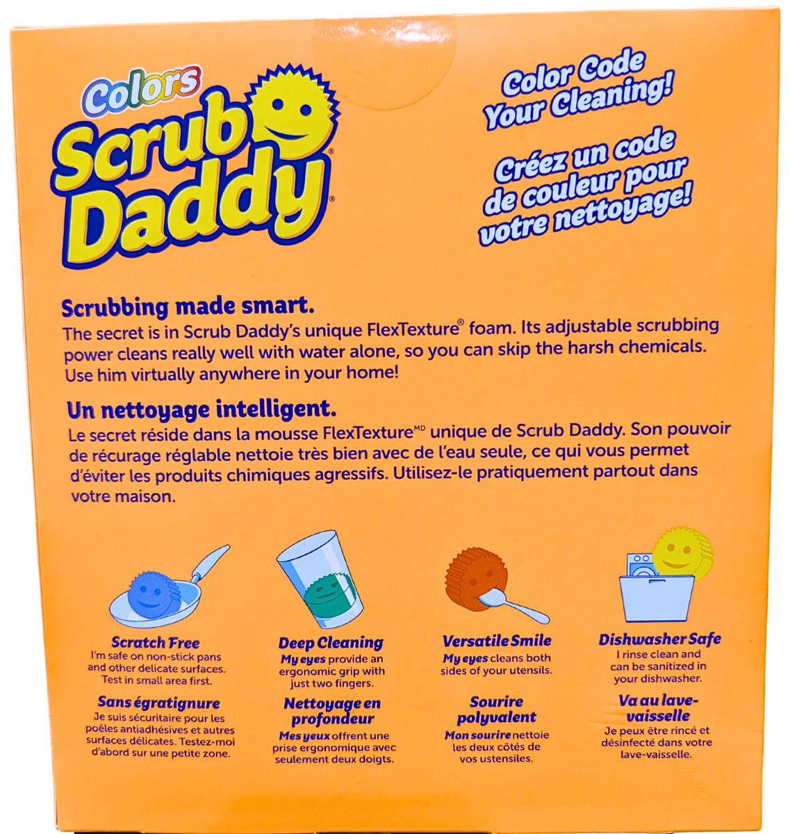 Scrub Daddy Scratch-Free Sponges for Dishes & Home Variety Pack 8 Count