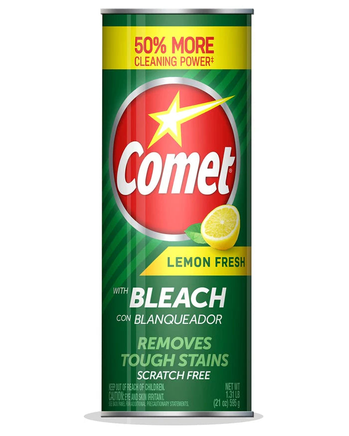 Comet Lemon Fresh Disinfectant Cleanser with Bleach - 21oz