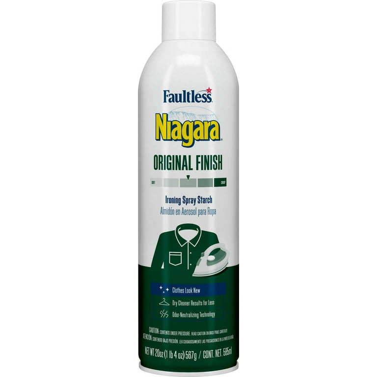 Faultless Niagara Original Finish Ironing Spray Starch, 20 fl oz