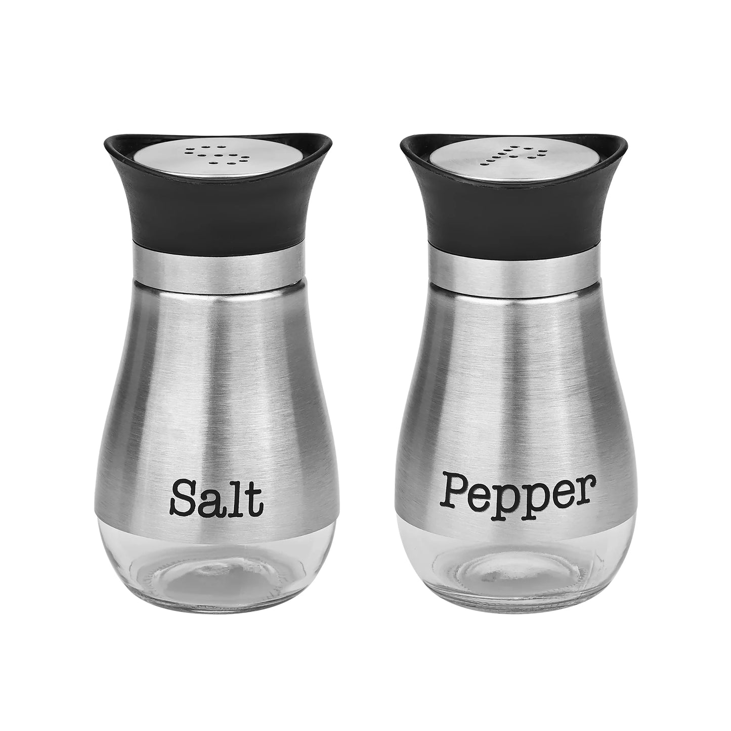 FOX RUN MODERN SALT AND PEPPER SHAKERS, SET OF 2