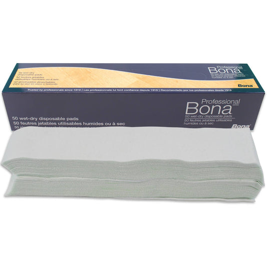 BONA PRO-DISPOSABLE PADS- 50 PAK- WET/DRY