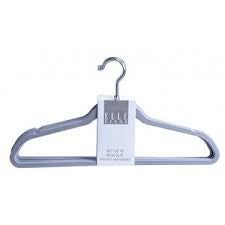 Velvet Hangers Grey 10 pack
