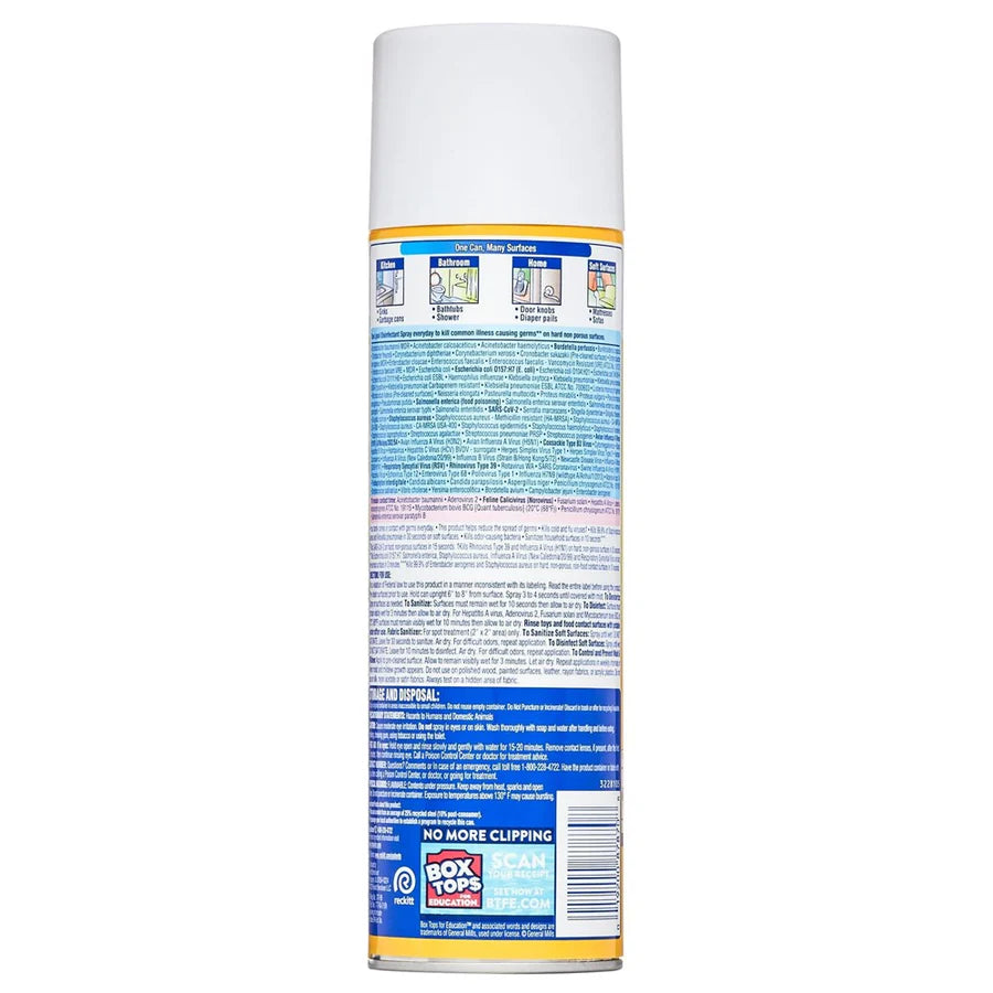Lysol disinfecting spray, lemon breeze 19oz