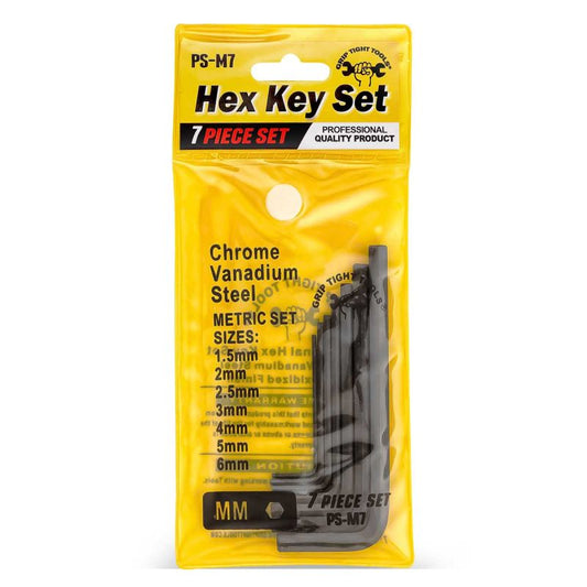 7PCS - Hex Key Metric Key Set 1.5MM - 6MM