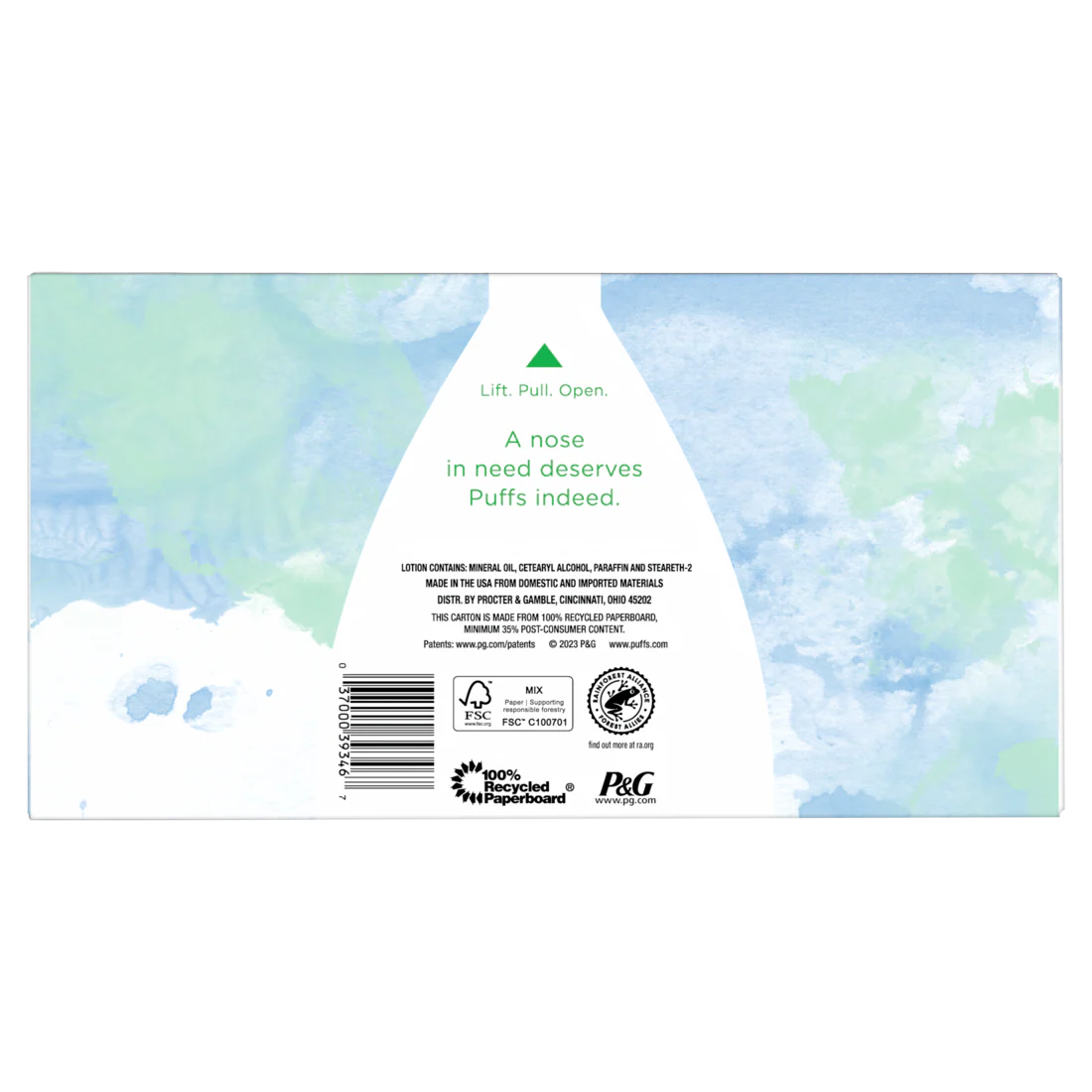Puffs Plus Lotion Facial Tissue 1 Family Box 124 Tissues Per Box