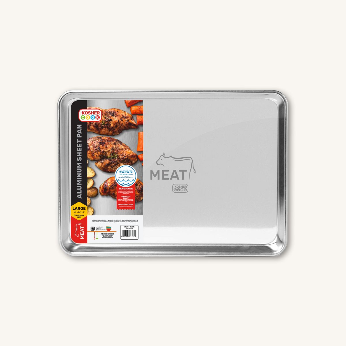 The Kosher Cook - Embossed Sheet Pan 18” x 26” x 1” - Meat