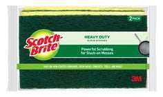 SCOTCH-BRITE® HEAVY DUTY SCRUB SPONGE 455-2-6, 6/2, 2 PACK