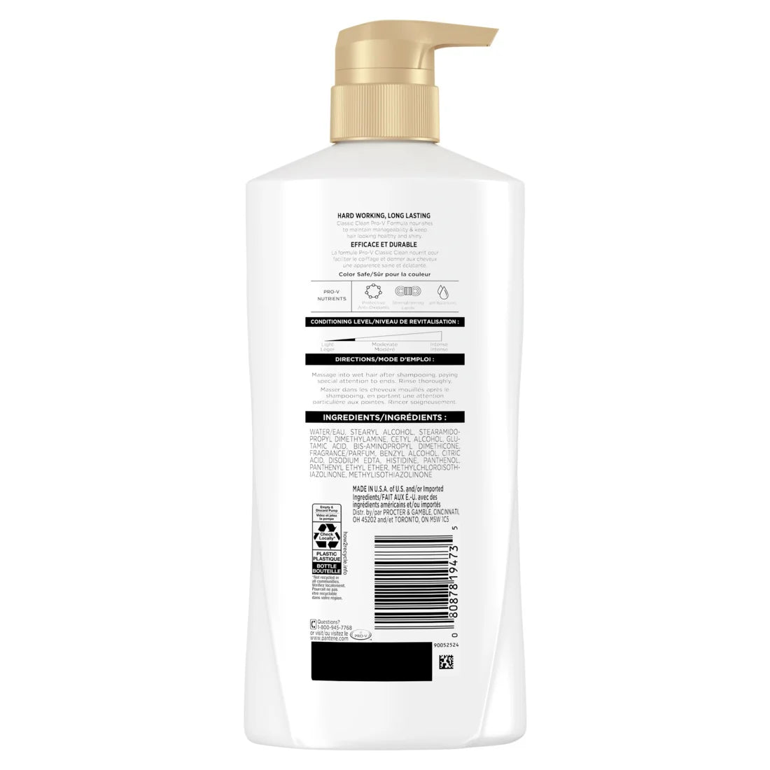 Pantene Classic Clean 72 HR Nourishment Conditioner - 16oz