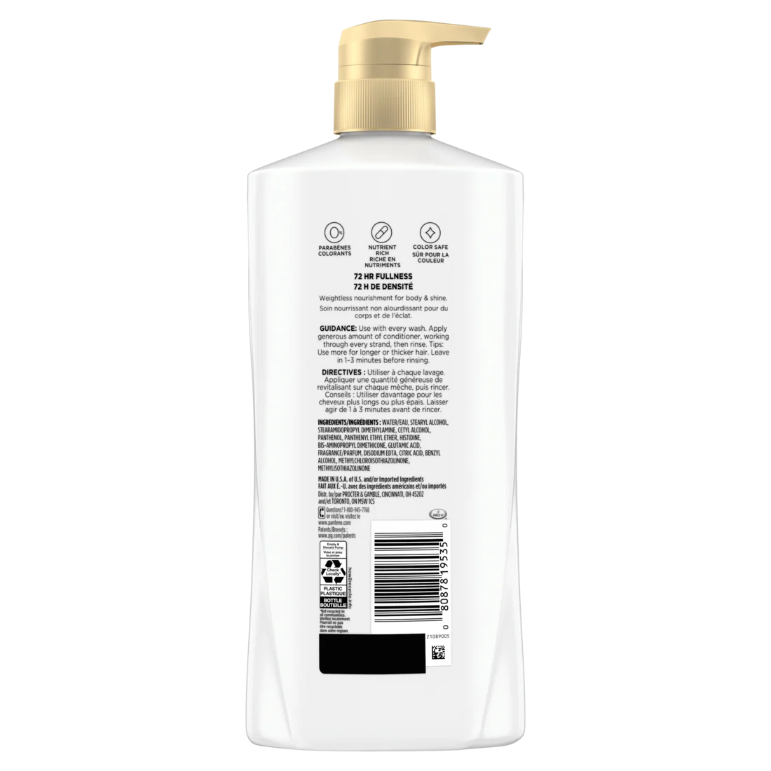 Pantene Sheer Volume 72 HR Fullness Conditioner - 25.1oz