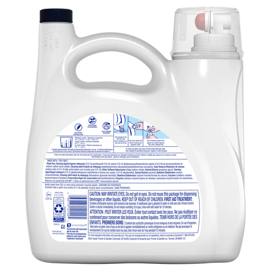 Tide Free & Gentle Liquid Laundry Detergent 100 Loads Tide Laundry Detergent Clean Laundry Detergent - 132oz