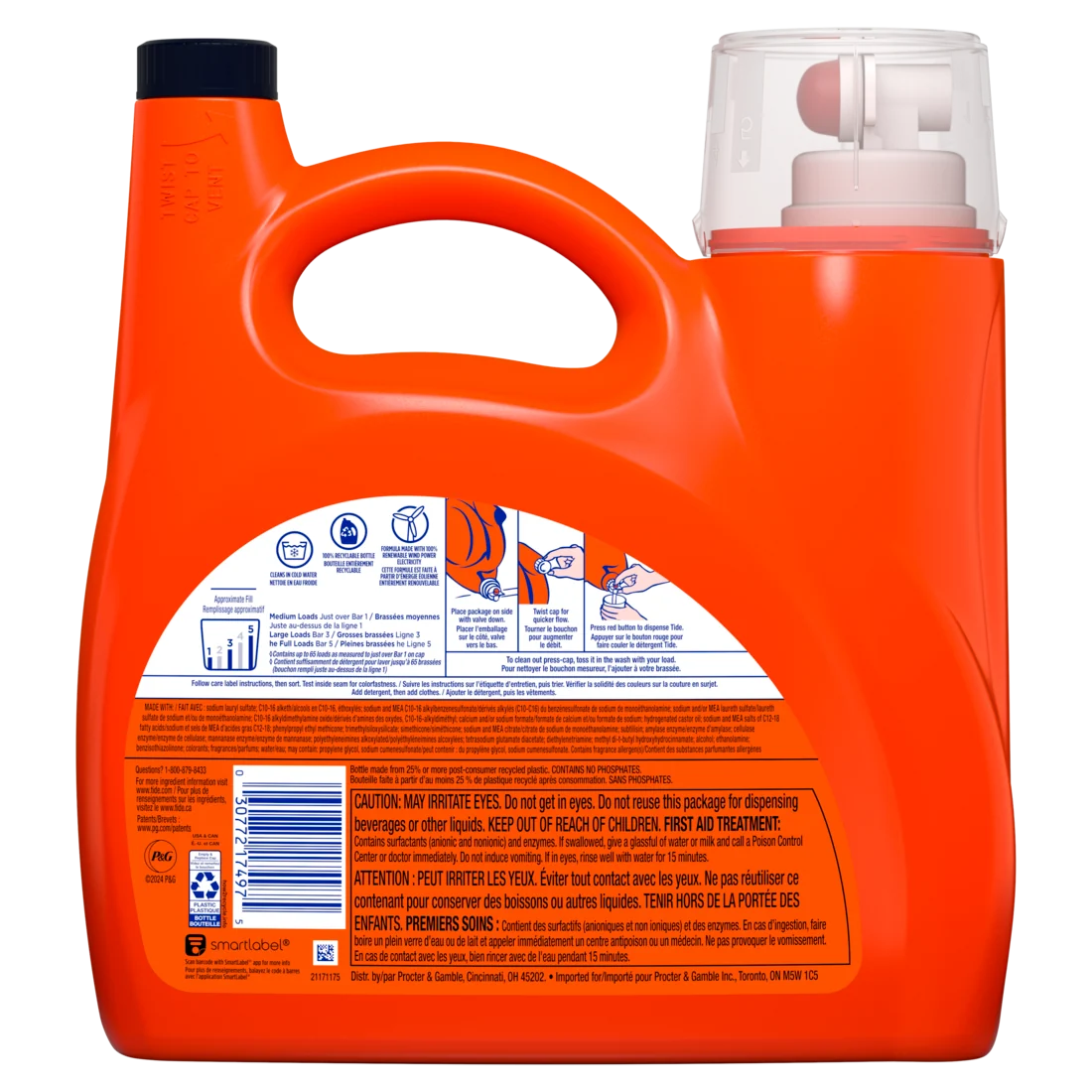Tide Plus Boost Of Ultra Downy Liquid Laundry Detergent April Fresh Scent 65 Loads Laundry Detergent Liquid With Long-Lasting Freshness - 92oz