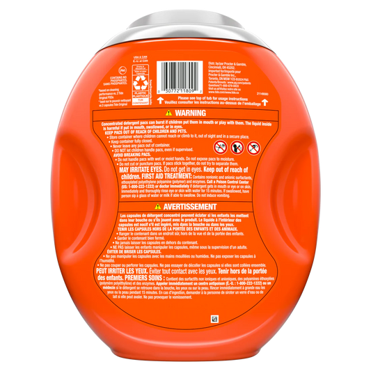 Tide Power PODS White Laundry Detergent Pacs Brilliant Whitening + Color Protect - 45ct
