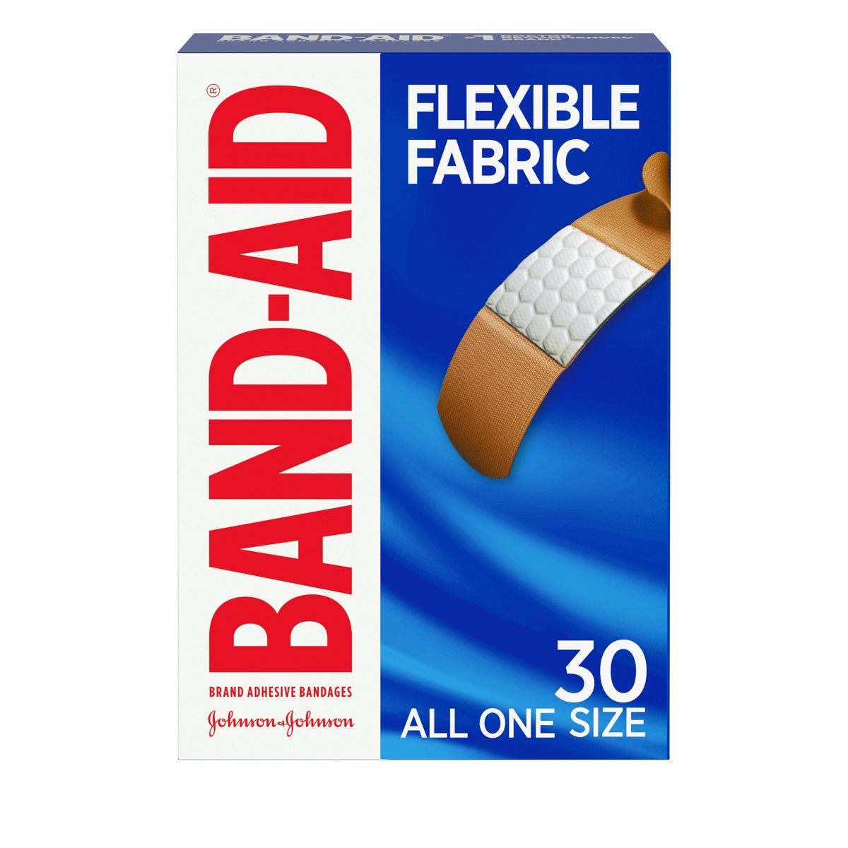 Band-Aid Flexible Fabric Brand Comfortable Protection Bandages - 30c