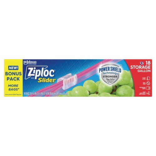 Ziploc Slider Storage Gal 18 Count