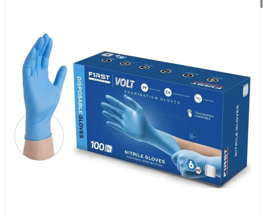 First Core VOLT 6MIL Gloves size Small 100pack