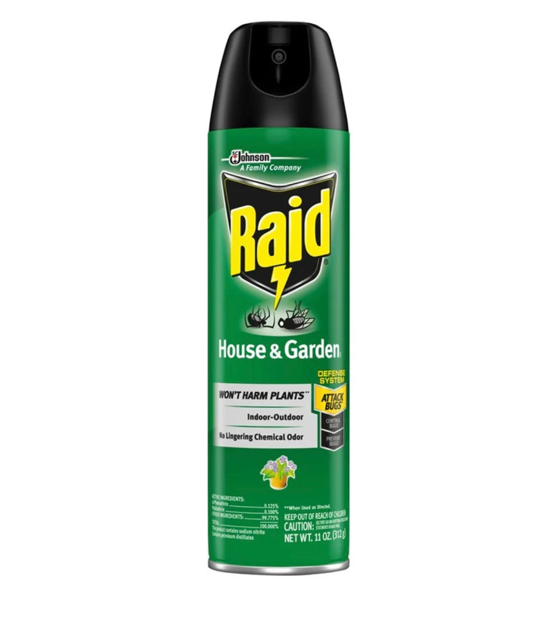 Raid house & garden spray formula 11oz