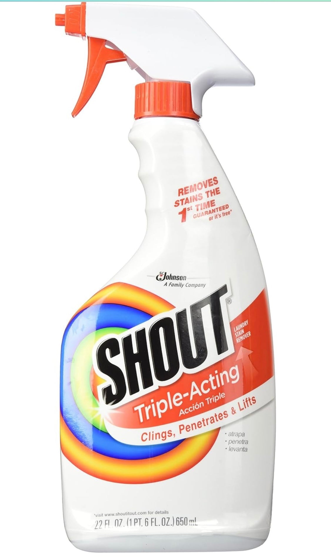 Shout Triple Acting spray 22oz