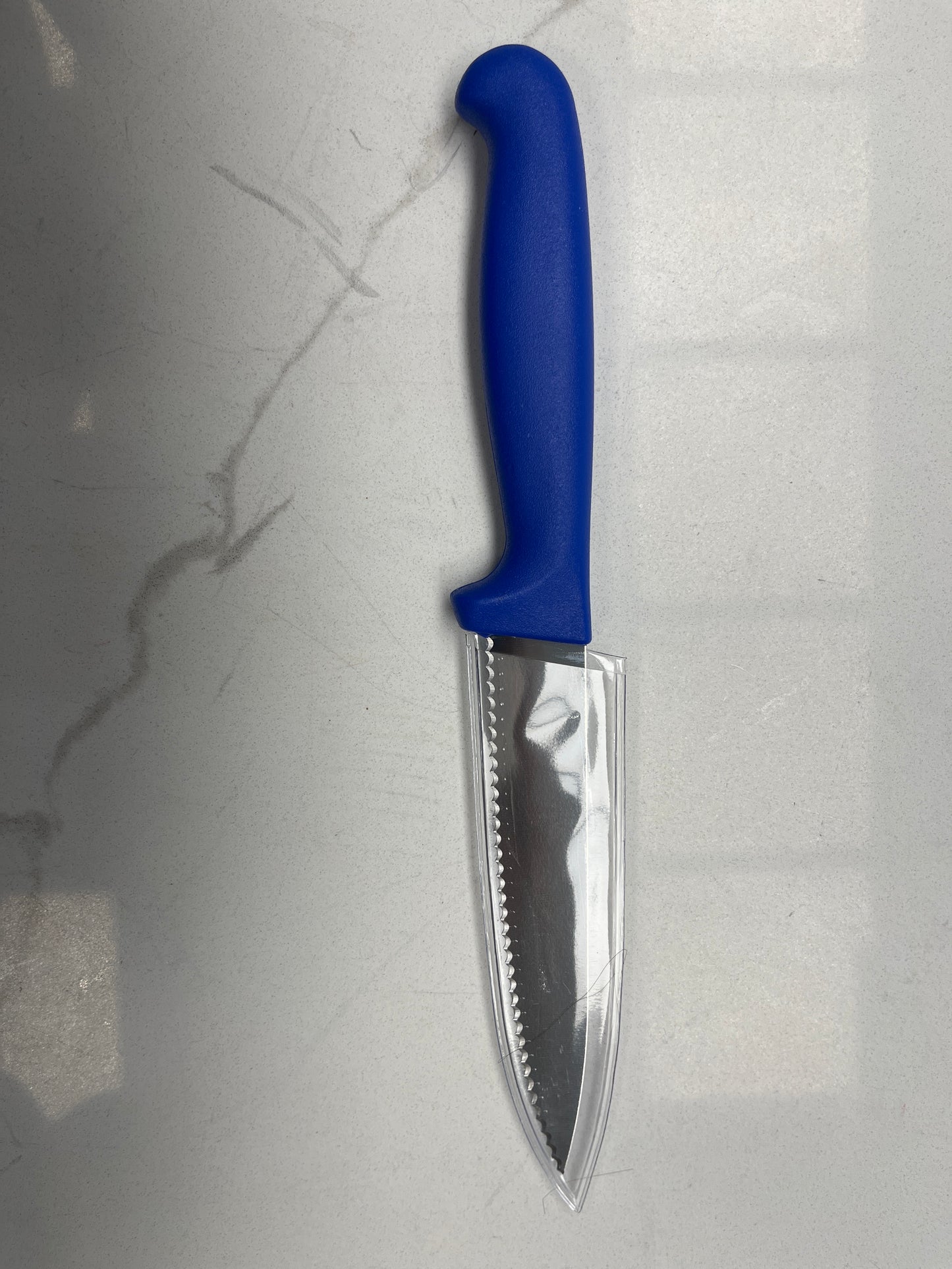 4.75" Blue Serrated Knife