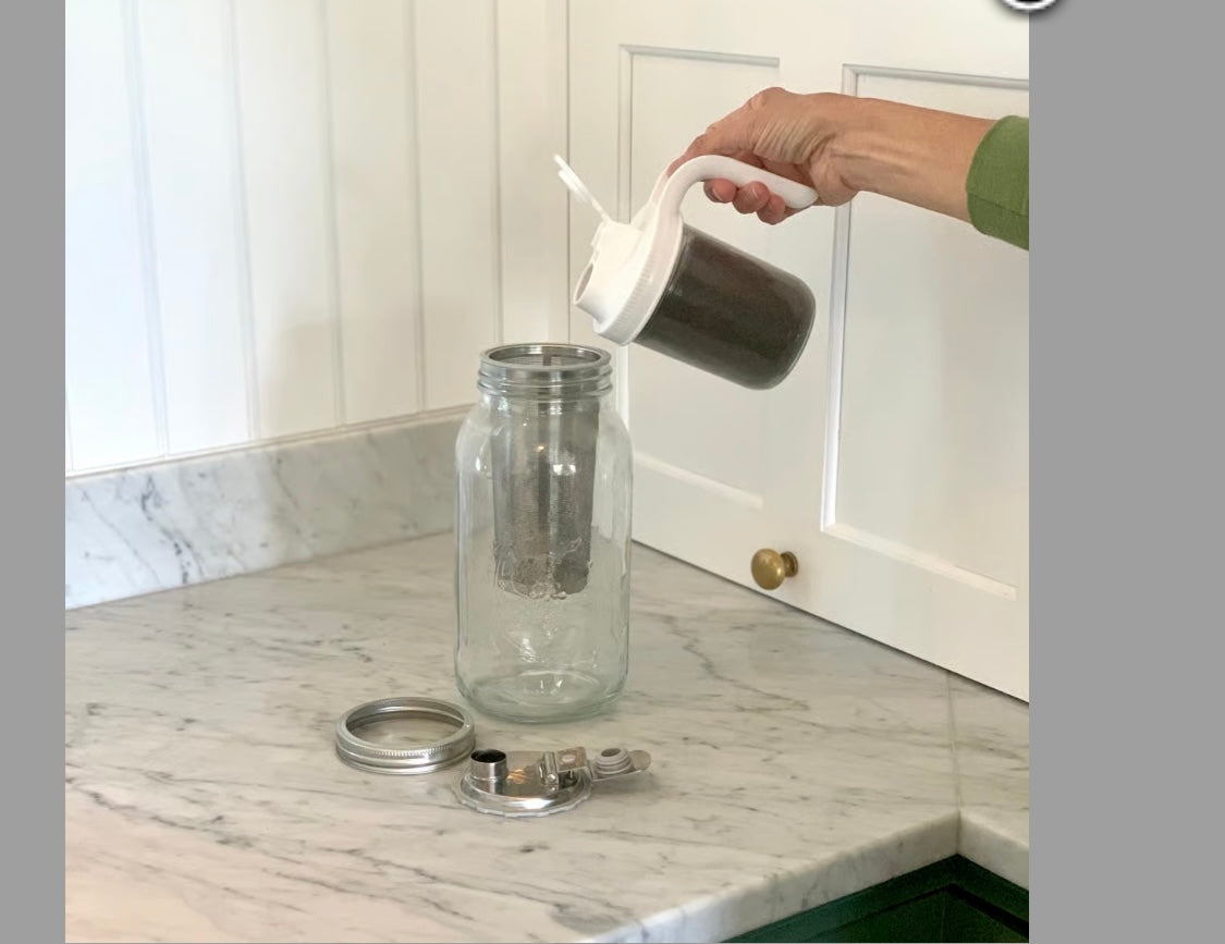 Cold brew maker, tea infuser stainless steel