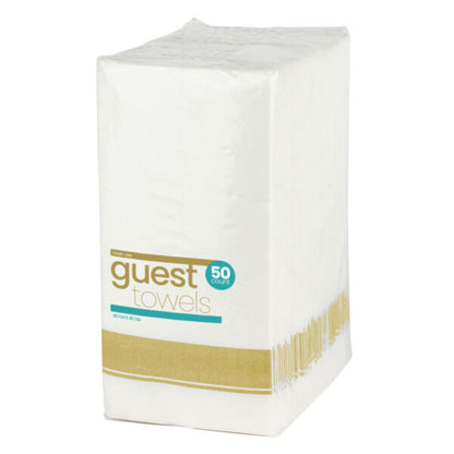 Cloth-Like Dinner Napkins Gold Border