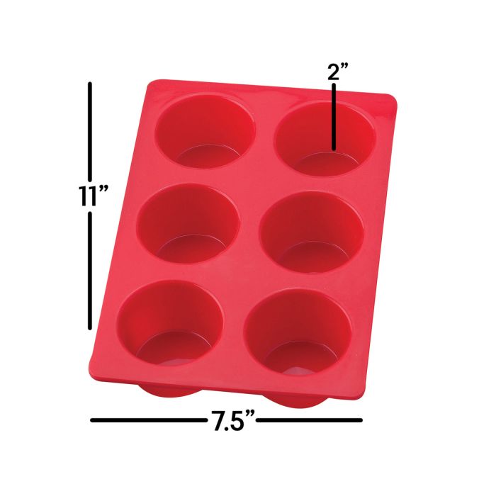 Mrs. Anderson's Baking Silicone Muffin Pan, 6 Cup
