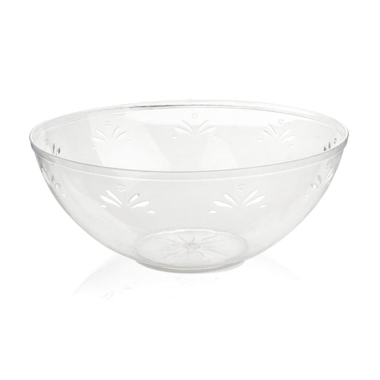 Round Clear Large Serving Bowl