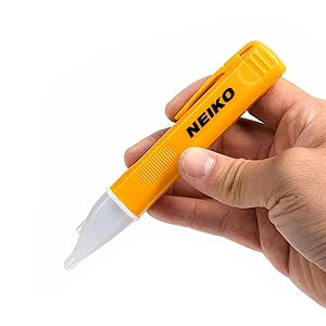 NEIKO 40524A Electrical Tester, Non Contact Voltage Tester, AC Voltage Detector, 50/60Hz Circuits, Dual Range 12V-48V / 48V-1000V, Electric Tester Pen, Electricity Tester Tool, Audio & LED Indicator