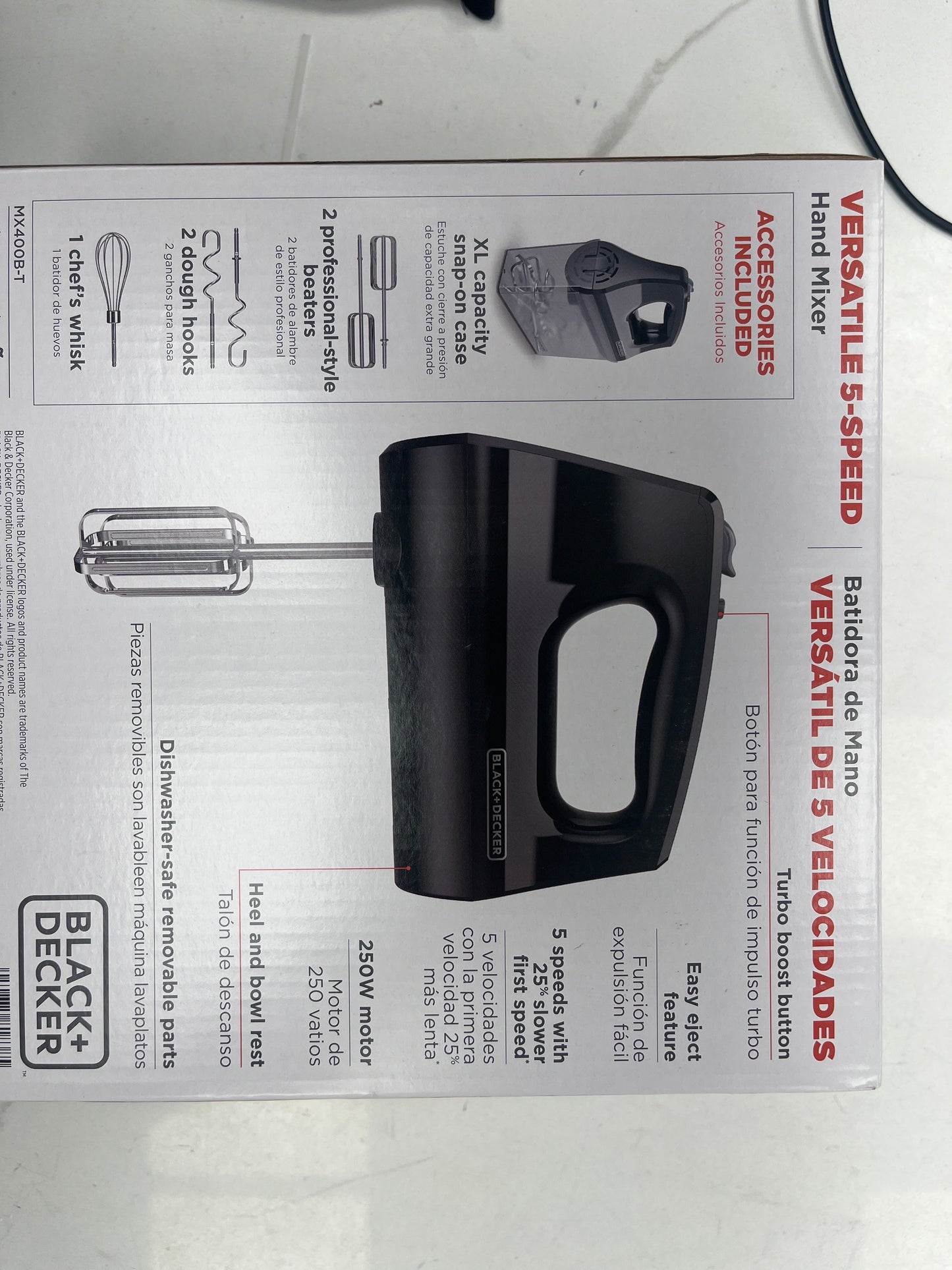 Black+Decker five speed hand mixer