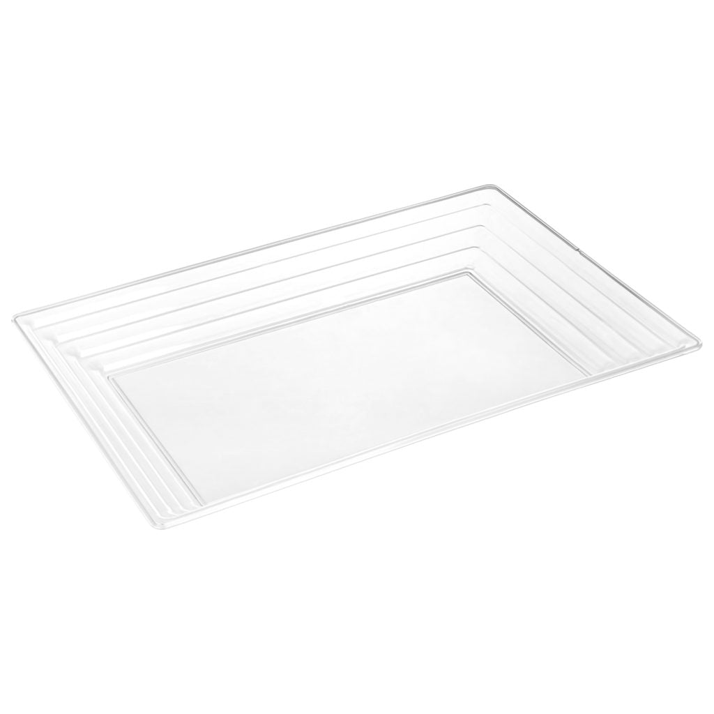 Leveled Rectangle Tray Clear 11×16 (1 Count)