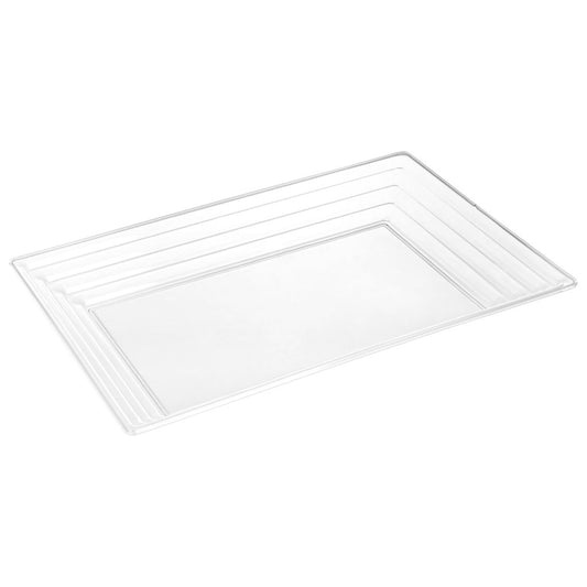 Leveled Rectangle Tray Clear 11×16 (1 Count)